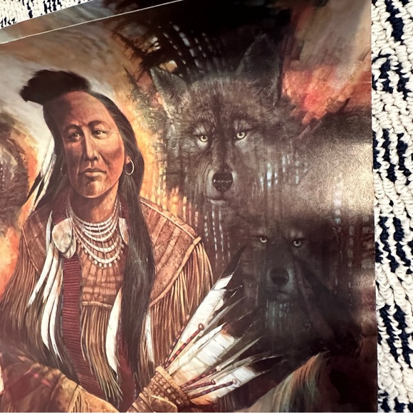 Vintage Large prints 3 Identical Native American Prints - Picture 8 of 16